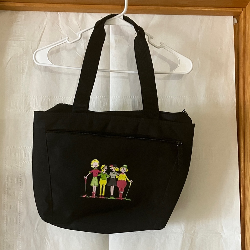 Foresome Golfers Insulated Tote/Purse-leakproof insulated main compartment